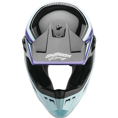 Answer Racing 2022 Womens AR1 Vivid Helmet - Purple/Rhodamine Seafoam