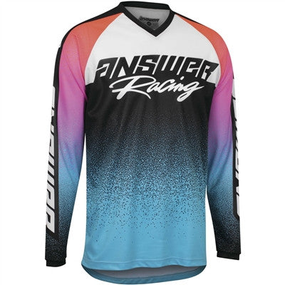 Answer Racing 2022 Youth Syncron Prism Jersey - Reflex Blue/Air Pink