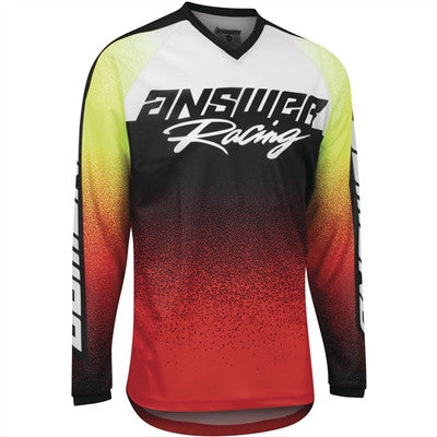 Answer Racing 2022 Youth Syncron Prism Jersey - Red/Hyper Acid