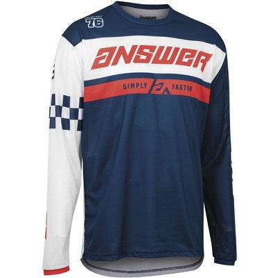 Answer Racing 2022 Youth Arkon Octane Jersey - Navy/White