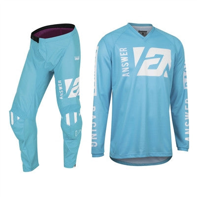 Answer Racing 2022 Syncron Merge Jersey and Pant Combo Astana Blue/White