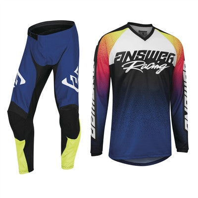 Answer Racing 2022 Syncron Prism Jersey and Pant Combo Reflex Blue/Air Pink