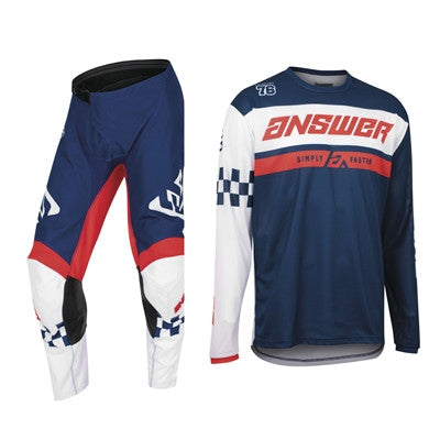 Answer Racing 2022 Arkon Octane Jersey and Pant Combo Navy/White