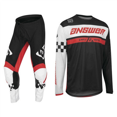 Answer Racing 2022 Arkon Octane Jersey and Pant Combo Black/Red