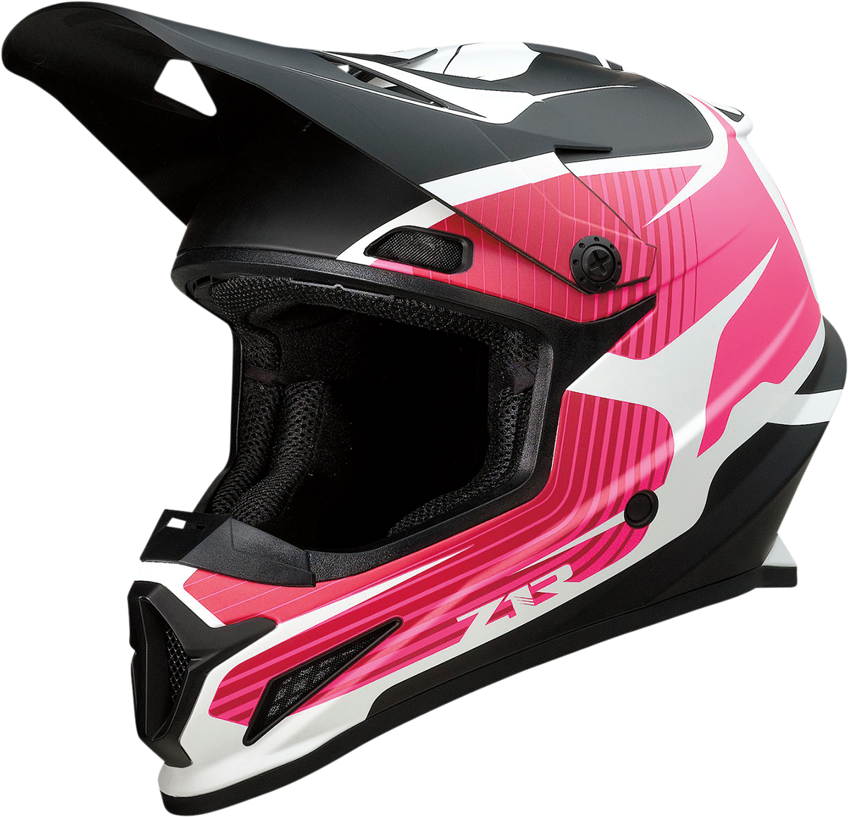 Z1R Rise Flame Offroad Helmet Pink
