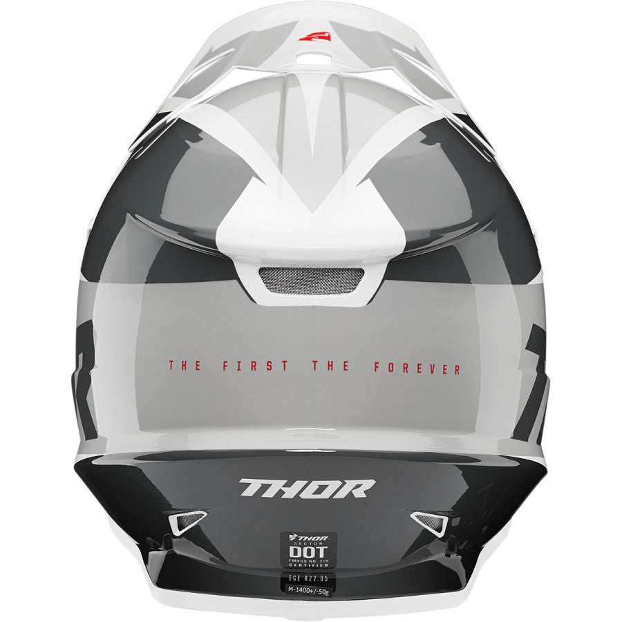 Thor Sector Fader Offroad Helmet - Black/White