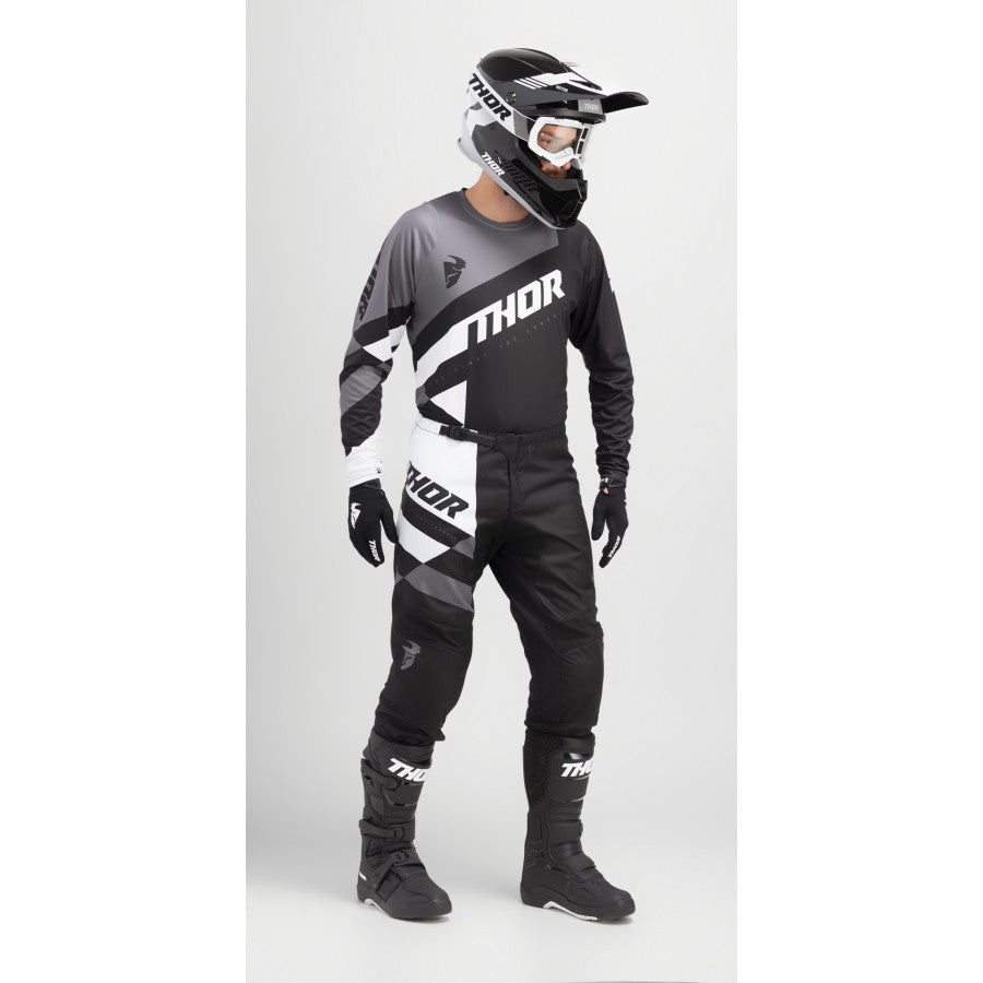 Thor 2024 Youth Sector Checker Jersey Pant Combo Black/Gray