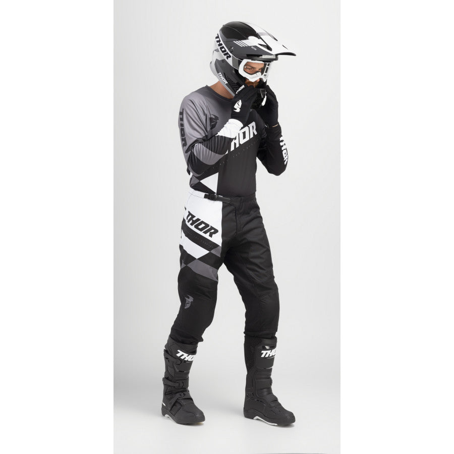 Thor 2024 Youth Sector Checker Jersey Pant Combo Black/Gray