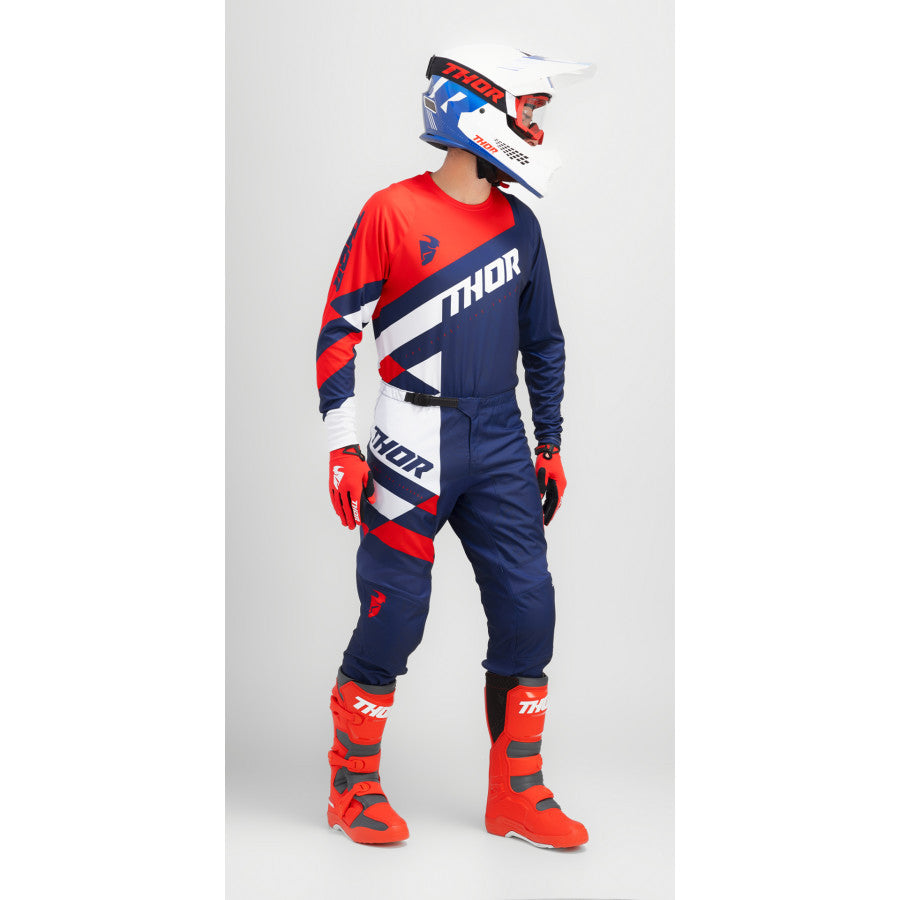 Thor 2024 Youth Sector Checker Jersey Pant Combo Navy/Red