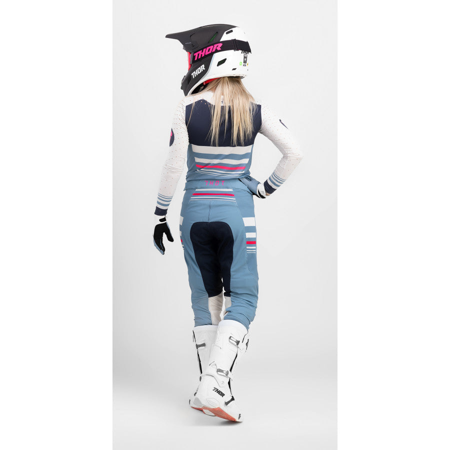 Thor 2024 Womens Prime Blaze Jersey Pant Combo Blue Steel/Vintage White