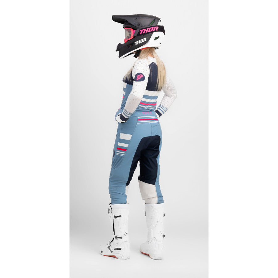 Thor 2024 Womens Prime Blaze Jersey Pant Combo Blue Steel/Vintage White