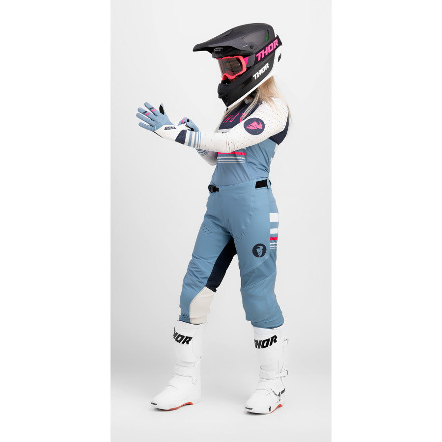 Thor 2024 Womens Prime Blaze Jersey Pant Combo Blue Steel/Vintage White