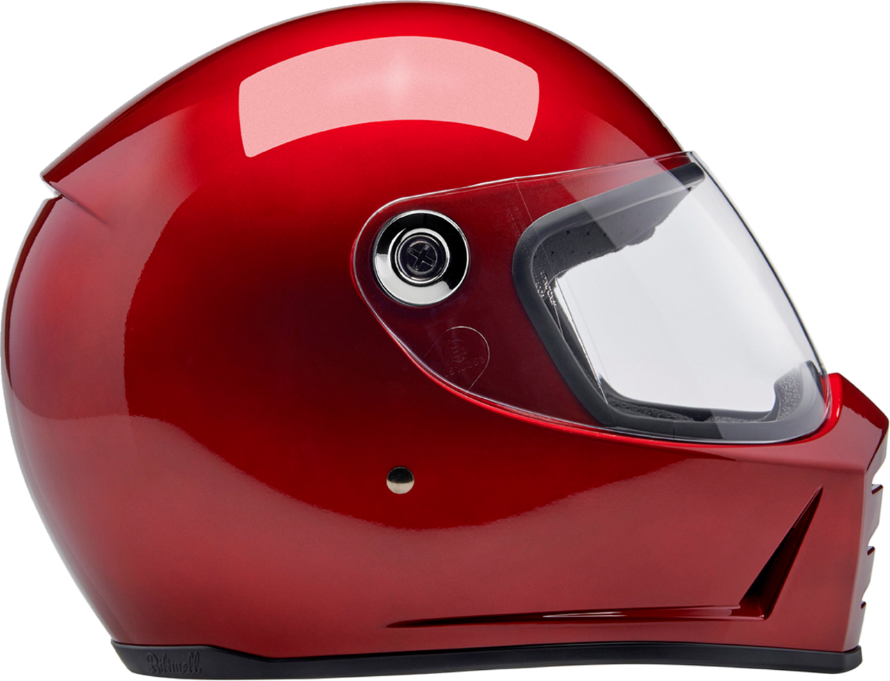 Biltwell Lane Splitter Full Face Helmet Metallic Cherry Red