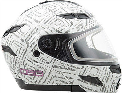 GMAX 2019 DSG GM54S Aztec Helmet - White