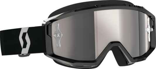 SCOTT - 278597-1007269 - PRIMAL GOGGLE BLACK/WHITE SILVER CHROME WORKS