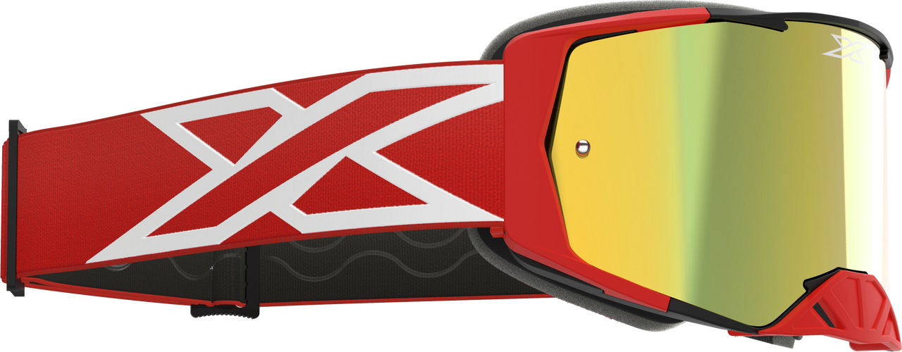 EKS BRAND - 067-12045 - LUCID CALIBER GOGGLE RED GOLD MIRROR LENS