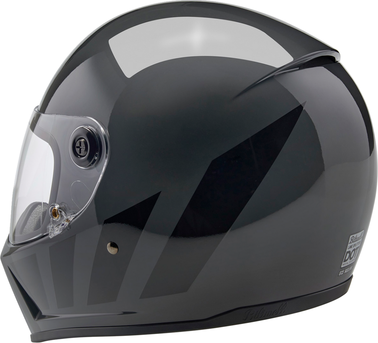 Biltwell Lane Splitter Full Face Helmet Storm Gray Inertia