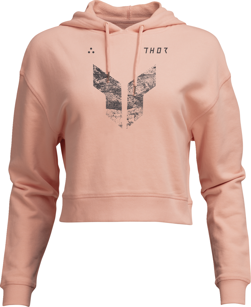 Thor Womens Iconic Pullover Crop Hoodie Pink