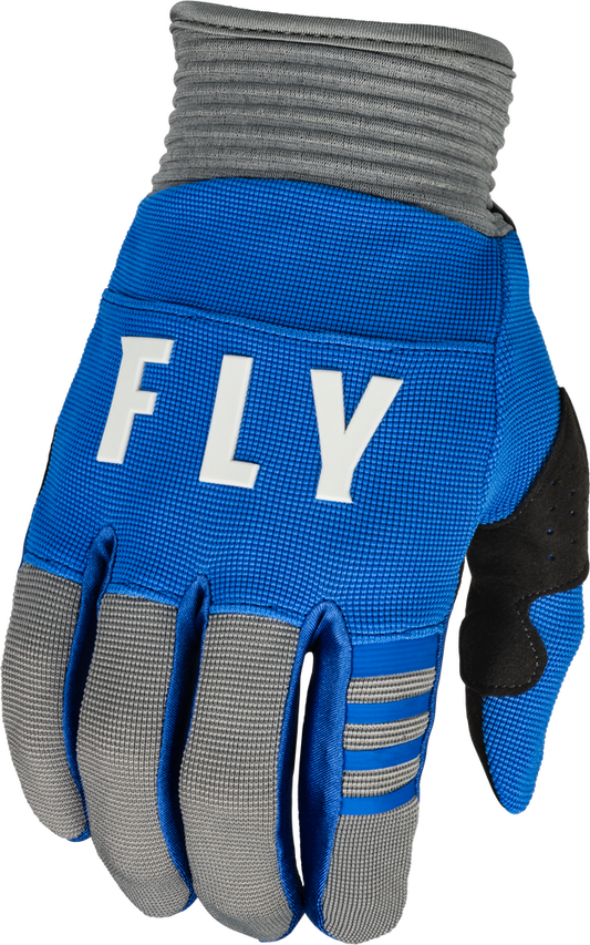 FLY Racing 2023 Youth F-16 Gloves Blue/Grey