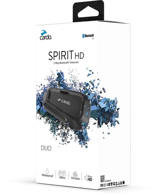 Cardo Spirit HD Bluetooth Headset Duo