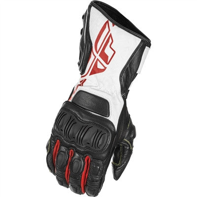 FLY Racing 2019 FL-2 Motorcycle Long Gauntlet Gloves - Black/White/Red