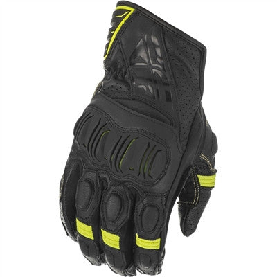 FLY Racing Brawler Leather Gloves - Black/Hi-Vis