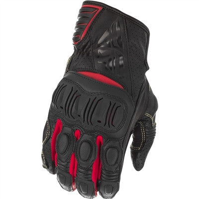 FLY Racing Brawler Leather Gloves - Black/White/Red