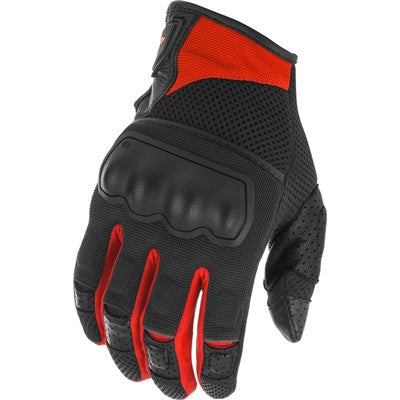 FLY Racing Coolpro Force Mesh Gloves - Black/Red