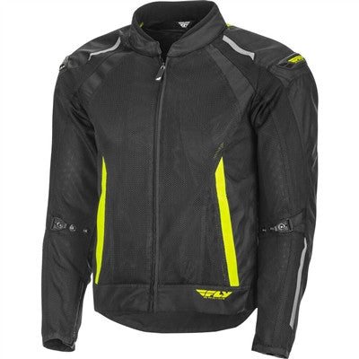 FLY Racing Coolpro Mesh Jacket - Black/Hi-Vis