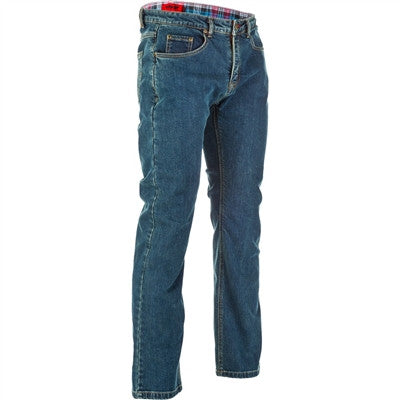 FLY Racing 2019 Resistance Motorcycle Tall Jeans - Oxford Blue
