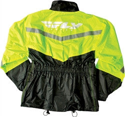 FLY Racing 2-PC. Rainsuit - Black/Hi-Viz