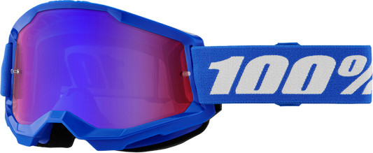 100% - 50028-00014 - STRATA 2 GOGGLE BLUE MIRROR RED/BLUE LENS