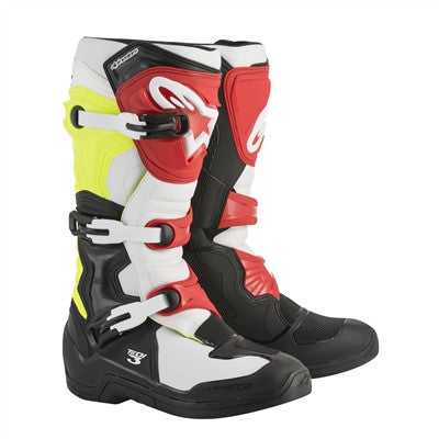 Alpinestars 2019 Tech 3 Boots - Black/White/Yellow/Red