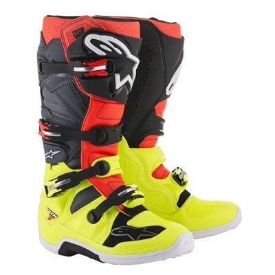 Alpinestars 2019 Tech 7 Boots - Yellow/Red/Grey/Black