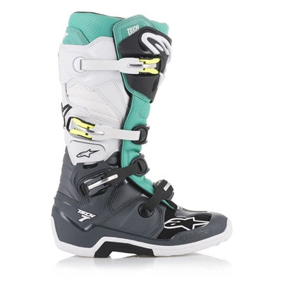 Alpinestars 2019 Tech 7 Offroad Boots - Grey/Teal/White
