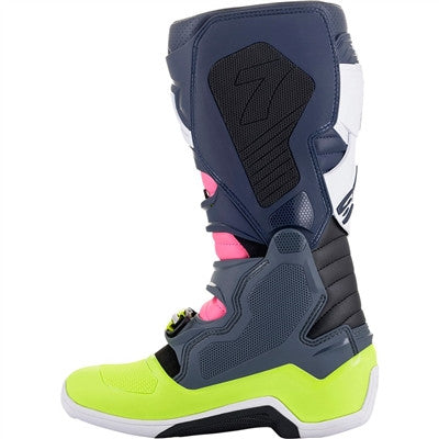 Alpinestars 2021 Tech 7 Offroad Boots - Grey/Blue/Pink