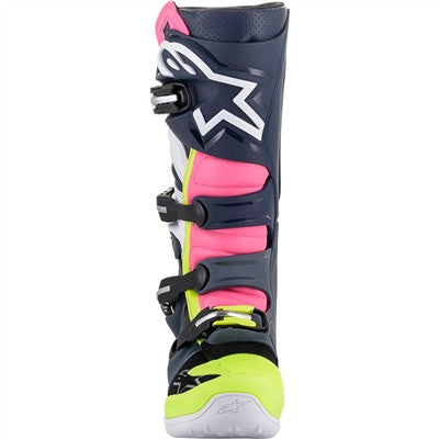 Alpinestars 2021 Tech 7 Offroad Boots - Grey/Blue/Pink
