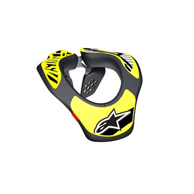 Alpinestars 2019 Youth Sequence Neck Support - Grey/Yellow