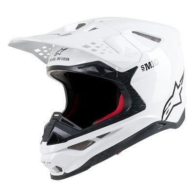 Alpinestars 2019 Supertech M10 Solid Offroad Helmet - Gloss White