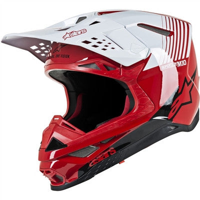 Alpinestars 2019 Supertech M10 Dyno Offroad Helmet - Red/White