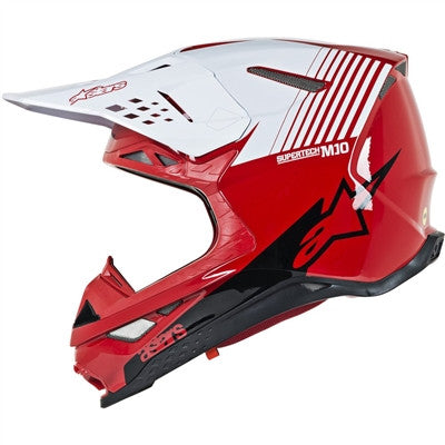 Alpinestars 2019 Supertech M10 Dyno Offroad Helmet - Red/White