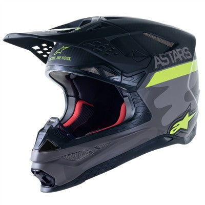 Alpinestars Limited Edition S-M10 AMS '21 Helmet - Grey/Yellow/Black