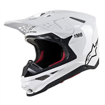 Alpinestars 2019 Supertech M8 Solid Offroad MIPS Helmet - Gloss White