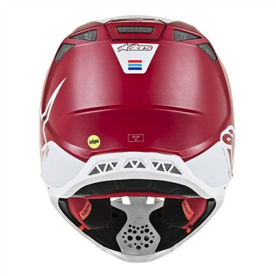 Alpinestars 2019 Supertech M8 Contact Offroad MIPS Helmet - Dark Red/White