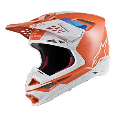 Alpinestars 2019 Supertech M8 Contact Offroad MIPS Helmet - Light Orange/Grey