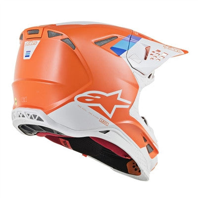Alpinestars 2019 Supertech M8 Contact Offroad MIPS Helmet - Light Orange/Grey