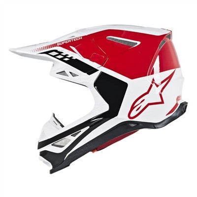 Alpinestars 2019 Supertech M8 Triple Offroad MIPS Helmet - Red/White/Black