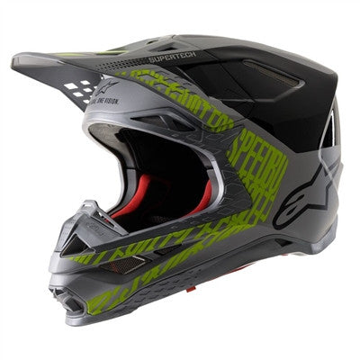 Alpinestars Supertech S-M8 Offroad Helmet - Black/Grey/Yellow