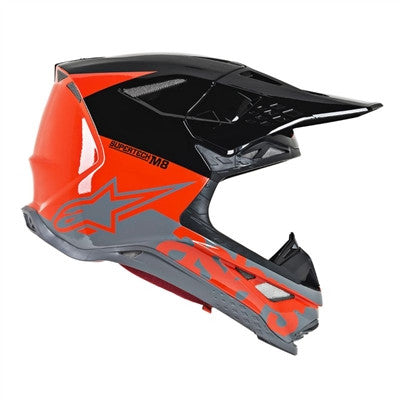 Alpinestars 2019 Supertech M8 Radium Offroad MIPS Helmet - Red Fluo/Black/Mid Grey