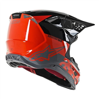 Alpinestars 2019 Supertech M8 Radium Offroad MIPS Helmet - Red Fluo/Black/Mid Grey